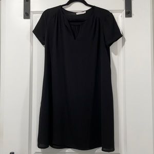 Black shift dress